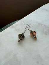 Load image into Gallery viewer, Vintage Garnet Cabochon Sterling Silver Earrings
