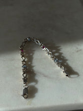 Load image into Gallery viewer, Multicolor Sterling Silver Bracelet 7”
