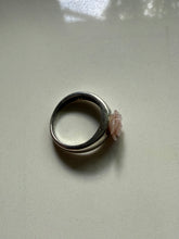 Load image into Gallery viewer, Carved Rose Sterling Silver Ring Size 8.5
