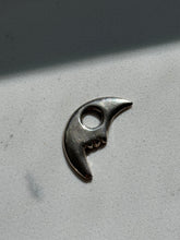 Load image into Gallery viewer, Flat Back Crescent Moon Sterling Pendant
