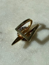 Load image into Gallery viewer, Vintage 1960s Two-Tone 14k Solid Gold Diamond Pendant
