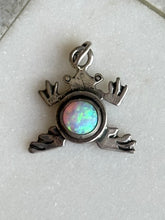 Load image into Gallery viewer, Opal Frog Charm Sterling Silver

