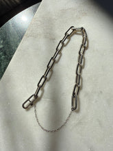 Load image into Gallery viewer, Rare Vintage Sterling Silver Paperclip Link Bracelet
