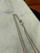 Load image into Gallery viewer, Vintage Etched Heart Locket Sterling Silver Necklace 23”
