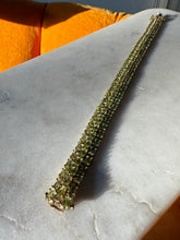 Load image into Gallery viewer, Peridot Gold Vermeil Bracelet 7.5”
