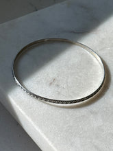 Load image into Gallery viewer, Vintage Sterling Silver Thin Bangle Bracelet

