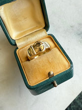 Load image into Gallery viewer, Antique 9k Gold Buckle Ring Size 7

