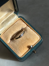 Load image into Gallery viewer, Vintage 10k Yellow Gold Diamond Midi Ring Size 2.5
