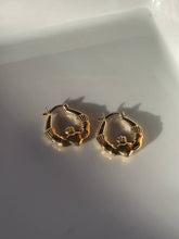Load image into Gallery viewer, Hearts of Claddagh Gold Vermeil Hoop Earrings
