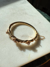 Load image into Gallery viewer, Opal 14k Gold Bangle Bracelet 6.25”
