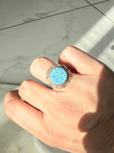 Load image into Gallery viewer, Vintage Carved Sterling Silver Ring Size 5
