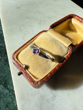Load image into Gallery viewer, Amethyst Cabochon Sterling Silver Ring Size 8.25
