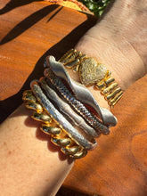 Load image into Gallery viewer, Disco Milor Italy Sterling Silver Hinged Bangle Bracelet
