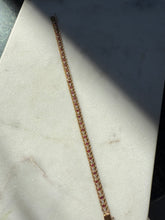 Load image into Gallery viewer, Natural Ruby &amp; Diamond 14k Gold Bracelet 6.75”
