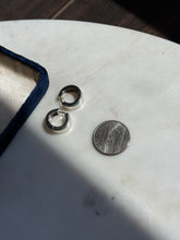 Load image into Gallery viewer, Sterling Silver Rhodium Plated Clicker Hoops
