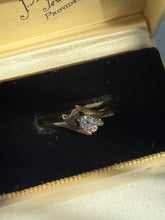 Load image into Gallery viewer, Diamond 14k Yellow Gold Ring Size 7.75
