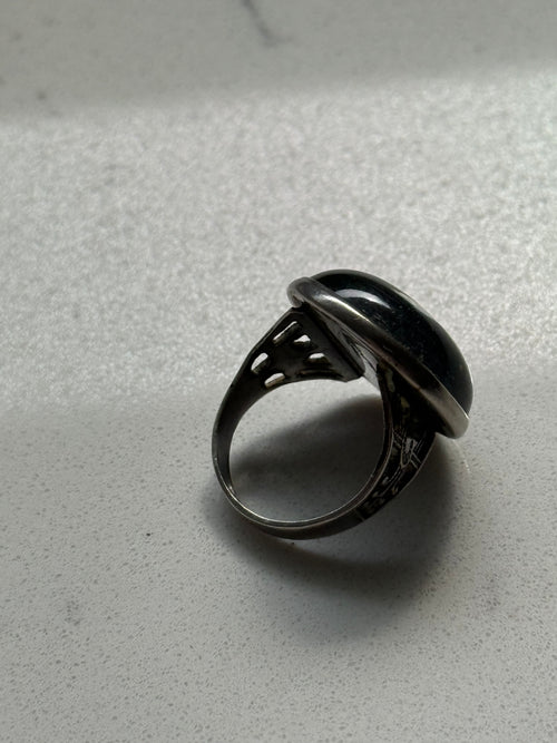 Antique Morpho Butterfly Ring Size 5.25