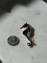 Load image into Gallery viewer, Vintage Seahorse Beau Sterling Silver Brooch
