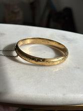 Load image into Gallery viewer, Vintage Gold Vermeil Hinged Bangle Bracelet
