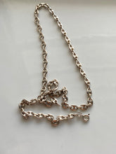 Load image into Gallery viewer, Puffed Gucci Mariner Link Sterling Silver Italian Chain Necklace
