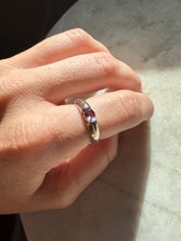 Load image into Gallery viewer, Amethyst Sterling Silver Ring Size 7.25
