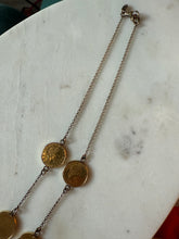 Load image into Gallery viewer, Milor Italy Gold Vermeil Coin Necklace 18”
