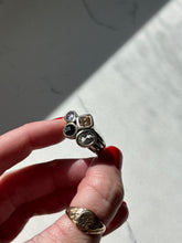Load image into Gallery viewer, Multistone Sterling Silver Ring Size 8
