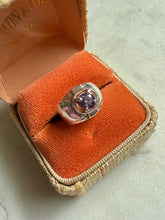 Load image into Gallery viewer, Vintage Amethyst Sterling Silver Ring Size 5
