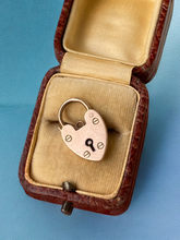 Load image into Gallery viewer, Antique 9k Gold Heart Padlock Clasp
