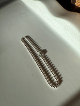 Load image into Gallery viewer, Micro Ball Chain Sterling Silver Bracelet 7.75”
