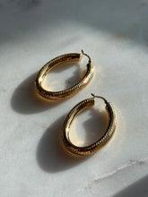 Load image into Gallery viewer, Hollow Gold Vermeil Hoops
