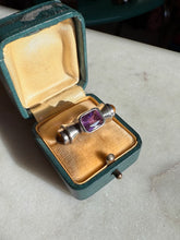 Load image into Gallery viewer, Vintage Amethyst &amp; Citrine Sterling Ring Size 5
