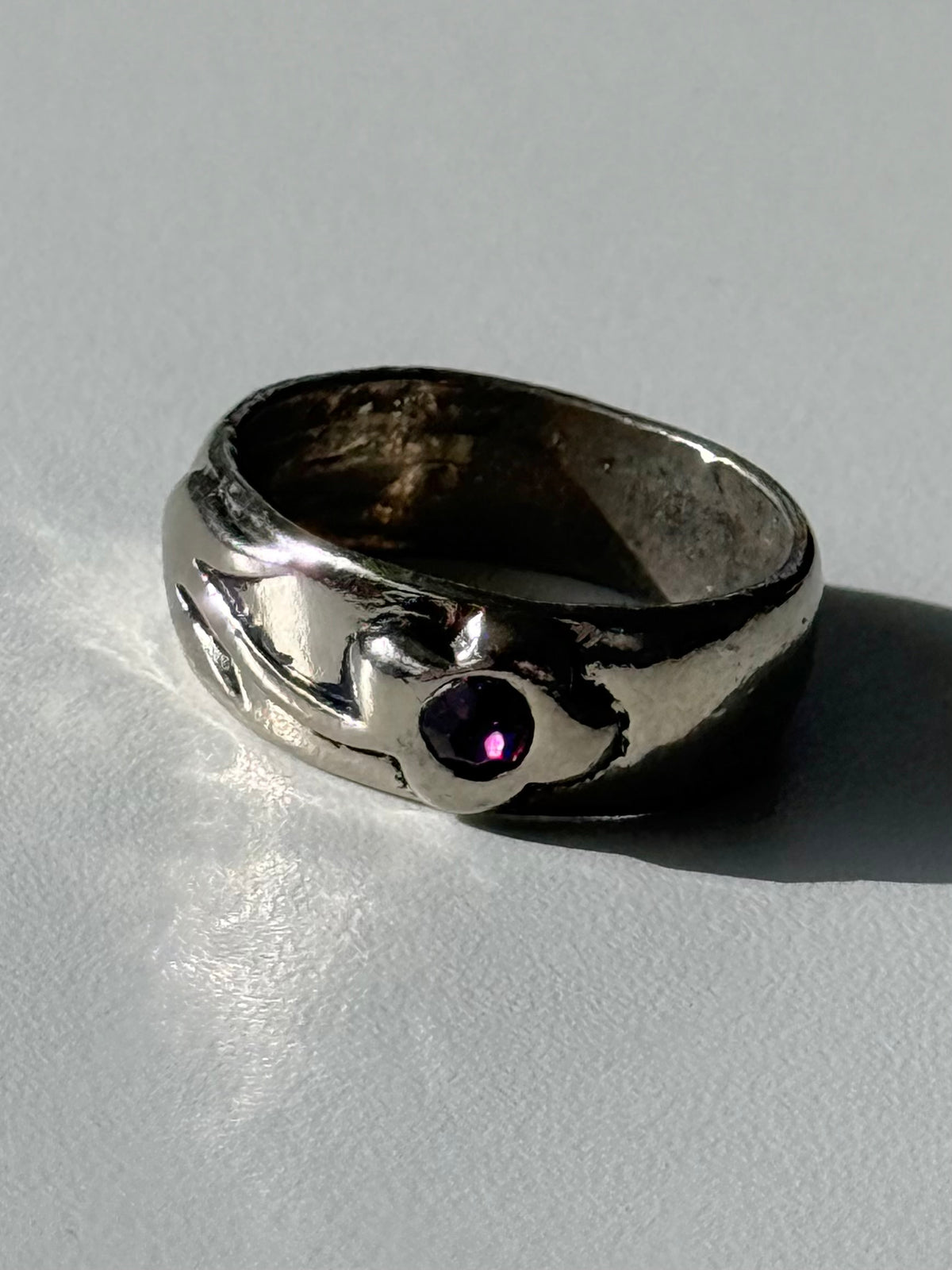 Vintage Sterling Flower Ring Size 5.5