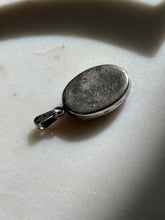 Load image into Gallery viewer, Purple Pressed Flowers Sterling Silver Pendant
