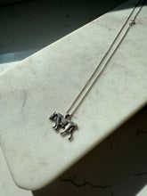 Load image into Gallery viewer, Vintage Bull Sterling Silver Necklace
