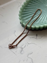 Load image into Gallery viewer, Midcentury 1/20 12k Rosey Gold Fill Watch Chain 13.5”
