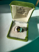 Load image into Gallery viewer, Peridot Sterling Silver &amp; 18k Gold Ring Size 6.5
