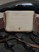Load image into Gallery viewer, Vintage Coach Twill &amp; Leather Crossbody Purse

