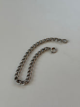 Load image into Gallery viewer, Vintage Sterling Silver Curb Bracelet 7”
