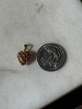 Load image into Gallery viewer, Vintage 18k Yellow Gold Natural Ruby Heart Charm
