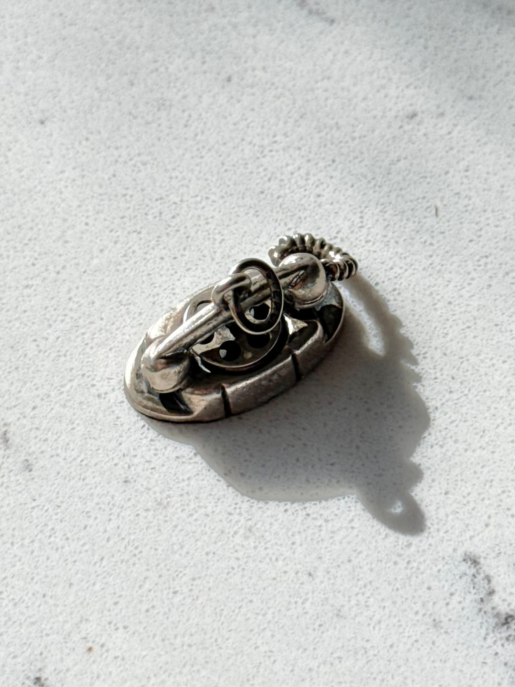 Vintage Beau Solid Sterling Silver Telephone Charm