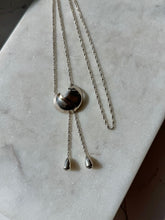 Load image into Gallery viewer, Vintage Sterling Silver Two-Tone Lariat Necklace
