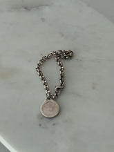 Load image into Gallery viewer, Vintage Sterling Silver &amp; 14k Gold Bracelet 7”
