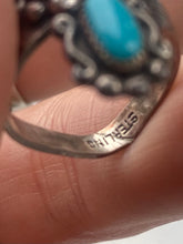 Load image into Gallery viewer, Turquoise Vintage Sterling Silver Ring
