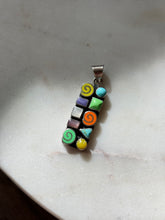 Load image into Gallery viewer, Multicolor Swirl Sterling Silver Pendant
