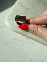 Load image into Gallery viewer, Vintage Agate Sterling Silver Ring Size 7
