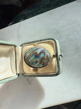 Load image into Gallery viewer, Abalone Shell Sterling Silver Ring Size 7
