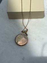 Load image into Gallery viewer, Antique Floral Locket Gold Fill Necklace 19.25”
