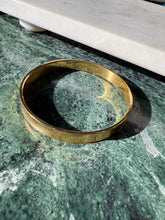 Load image into Gallery viewer, Trifari Vintage Gold Plated Bangle Bracelet 7.25”
