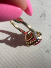 Load image into Gallery viewer, Heart Shape Burma Ruby &amp; VS Diamond 14k Yellow Gold Ring
